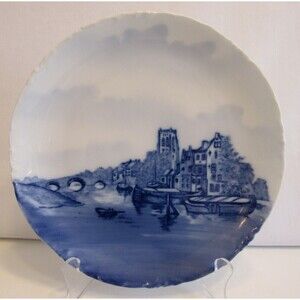 Antique Rosenthal China Versailles Water/Harbor Scene Plate